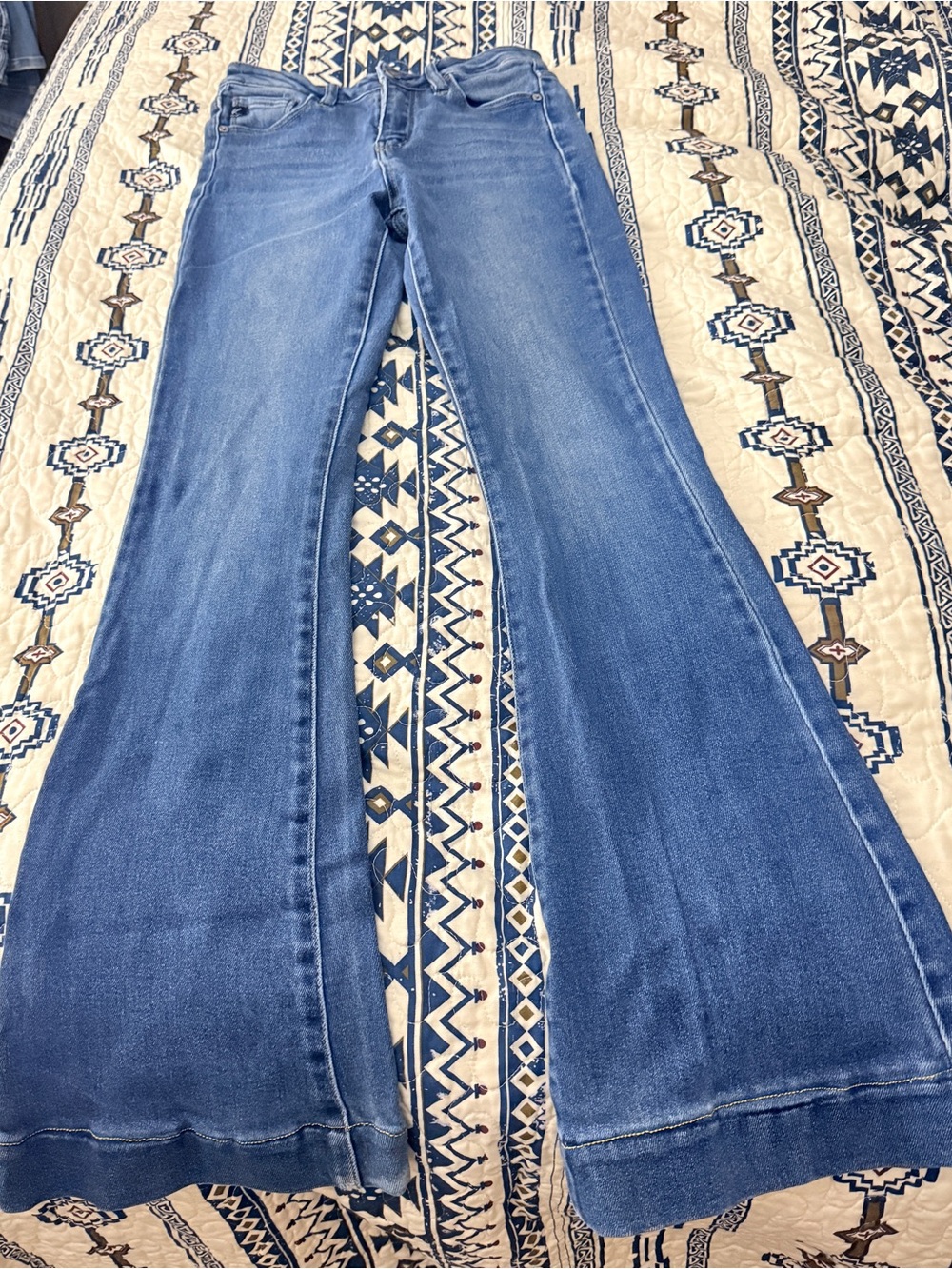 KanCan Women’s Blue Flared Jeans - Classic Denim